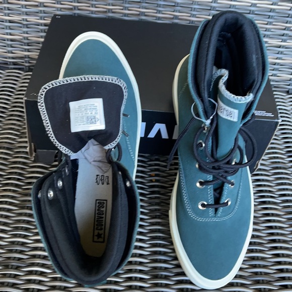 Converse Skid Grip Hi Succulent Green/Black/Egret MEN`S - Picture 13 of 16